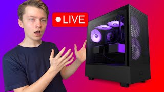 Bygger NZXT H5 Flow dator Live Följ med [upl. by Nnasus]