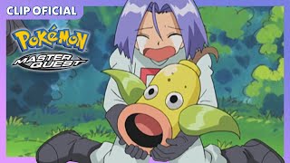 El Team Rocket intercambia a Victreebel  Pokémon Master Quest  Clip oficial [upl. by Karlis327]