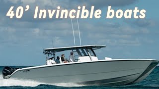 40’ INVINCIBLE BOATS CATAMARAN WALK AROUND FORT LAUDERDALE INTL BOAT SHOW [upl. by Holton]