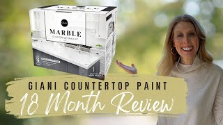 Review Giani Marble Easy Epoxy Countertop Paint Kit  18 Months Later Best Paint Granite Countertops [upl. by Ateekal]