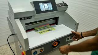 Electric Paper Cutting Machine  Jindal Offset  Automatic Paper Cutter  460 mm  4606 [upl. by Pillow]