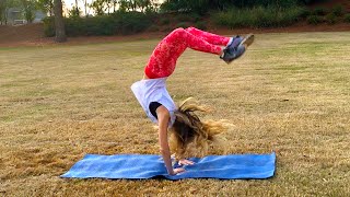 How To Do A Back Handspring With Liv [upl. by Larrisa655]