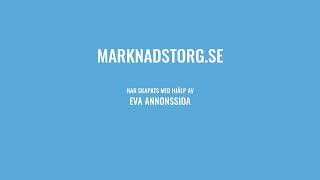 Marknadstorg Annonssida [upl. by Phaidra]