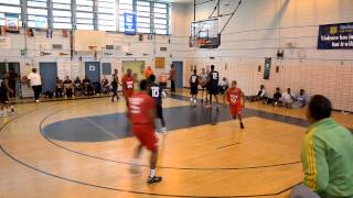 Shane Rector Dunks on Chris Obekpa at NIKE IS8 Spring Classic [upl. by Pete]