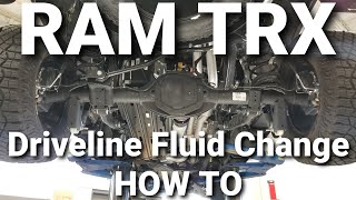 RAM TRX Driveline Fluid Inspection And Change HOW TO [upl. by Euqitsym369]