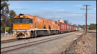 Massive Freight Trains In The Australian Outback NSW Double Stacked Steel Passenger amp More [upl. by Celeste127]