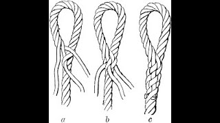 How to splice an eye in 3 strand line slow easy to follow with colored tape [upl. by Aleciram568]