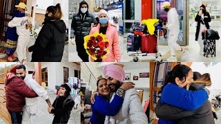 SURPRISE VISIT TO INDIA AFTER MARRIAGE  EMOTIONAL MOMENT  INDER amp KIRAT [upl. by Yracaz773]