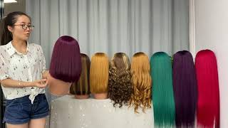 les perruques colorés de SAFAVORI hair 🎈🎈🎈 [upl. by Ardeid]