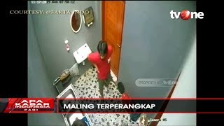 VIRAL Maling Terjebak di Dalam Rumah Terekam Kamera CCTV [upl. by Andaira696]