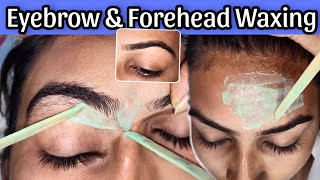 Waxing Brows Tutorial 😍  Eyebrow WaxingShaping full Guide for Beginners [upl. by Wolfson]