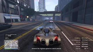 Going 446 mph in a car in GTA [upl. by Baiel961]