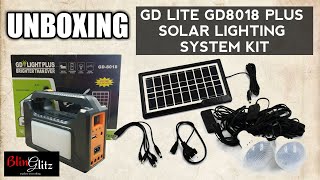 GDLITE GD8018 PLUS SOLAR LIGHTING SYSTEM KITBLING GLITZ [upl. by Dawaj]