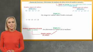 Calculer la médiane dune série statistique [upl. by Shanda]