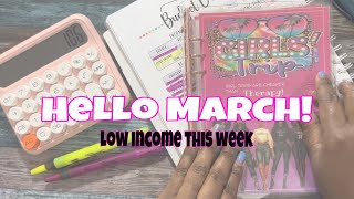 Low Income Budget With Me March Budget  Make It Work [upl. by Oiluig941]