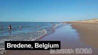 Bredene Belgium beach walk 20 August 2023 4K [upl. by Zerla]