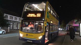 Unusual Dublin Bus  Enviro400 Volvo B9TL  EV56 08D30056  150 to Hawkins Street [upl. by Gorlin364]