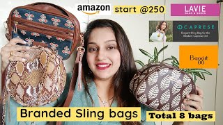 Amazon Sling Bag Haul Best Bags Starts ₹230  Braned sling bag  lavie  Baggit  Caprese  Purse [upl. by Eimme282]