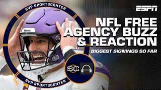 🚨 NFL FREE AGENCY BUZZ 🚨 FULL BREAKDOWN of all the biggest signings so far 👀  SC with SVP [upl. by Holmen]