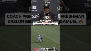 Coach Prime Compares Drelon Miller to Debo Samuel 🔥 [upl. by Ekusuy]