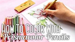 Prismacolor Pencil Coloring tutorial [upl. by Ahsilad238]