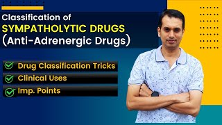 Anti Adrenergic Drugs Pharmacology Part 1  Anti Adrenergic Drugs Classification Tricks [upl. by Ikila]