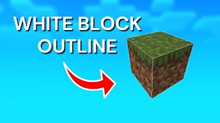 White Block Outline Pack MCPE [upl. by Suiradel972]