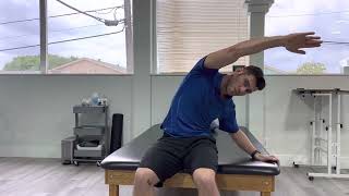 Quadratus lumborum stretch seated [upl. by Nylekoorb]