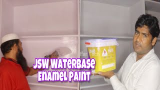 Jsw waterbase enamel paint No smell no problem gaffar tech [upl. by Aihseya]