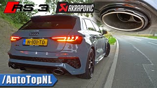 NEW Audi RS3 8Y with AKRAPOVIC amp EVENTURI Sounds PERFECT by AutoTopNL [upl. by Schrick]