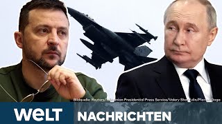 F16 FÜR UKRAINE Putin zieht rote Linie Selenskyj pocht weiter auf mehr Luftabwehr  WELT Stream [upl. by Pages]