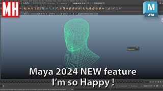 Maya 2024 tutorial  There is a new feature in Maya 2024 and I LOVE it [upl. by Sined]