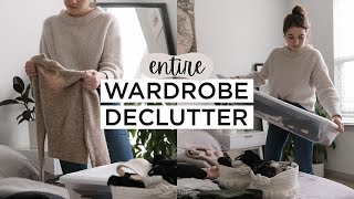 Entire WARDROBE DECLUTTER  Switch Over  Getting Out My Winter Clothes [upl. by Whitaker417]