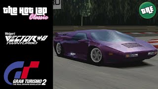 The Hot Lap Classic Remastered 1990 Wiegert Vector W8 Twin Turbo  Gran Turismo 2 [upl. by Noitsirhc]