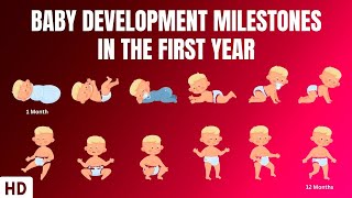 Baby Development Milestones in the first year [upl. by Farl]