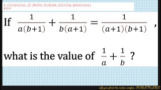 A Collection of Maths Problem Solving Questions304 Algebra [upl. by Sanger]