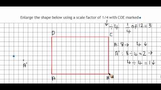 Enlargement with fractional scale factors 1 [upl. by Hajan]