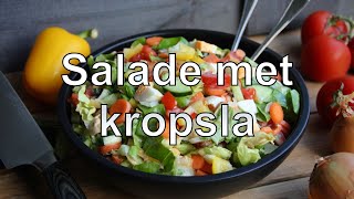 Salade met kropsla en slasaus recept [upl. by Rossner]