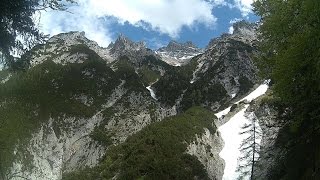 Karwendel Gebirge Abstieg aus 1519m 4K 180° [upl. by Rifkin]