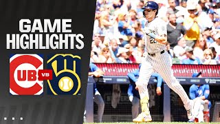 Cubs vs Brewers Highlights 63024  MLB Highlights [upl. by Jervis]