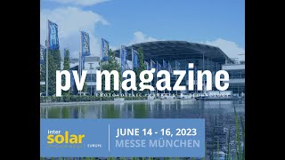 Intersolar 2023  pv magazine [upl. by Malamud261]