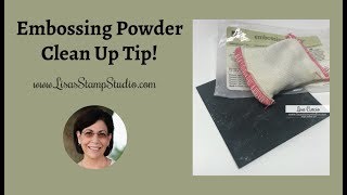 The Best Embossing Powder Clean Up Tip [upl. by Cud]