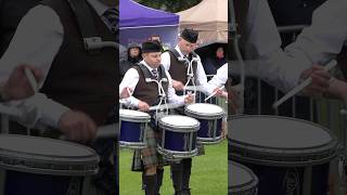 Glasgow Skye Association drumcorps at 2024 British pipeband Championships in Scotland shorts [upl. by Chaudoin]