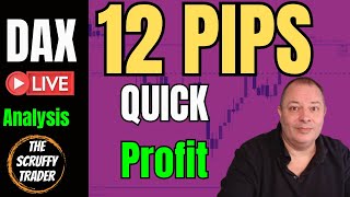 DAX Trading Strategy Quick 12 Pips Profit Explained  Forex Day Trading [upl. by Orose]