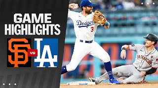 Giants vs Dodgers Game Highlights 72424  MLB Highlights [upl. by Neesay]