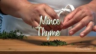 How to Pick and Mince Thyme Leaves [upl. by Diehl139]