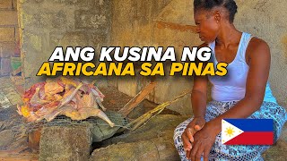 PAGLULUTO NG AFRICANA SA KANYANG BAGONG BAHAY [upl. by Quitt762]