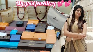 My gold jewellery collection  My jewellery collection Tanishq jewellery part2 [upl. by Feune]