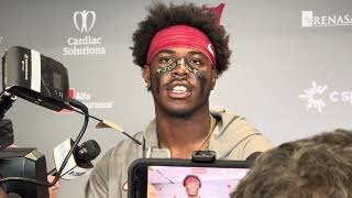 Germie Bernard postgame media session  Alabama vs South Carolina [upl. by Dustie]