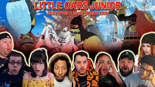 LITTLE OARS JUNIOR DESTROYED A GIANT MARINE ARMY  Reaction Mashup One Piece [upl. by Japheth117]